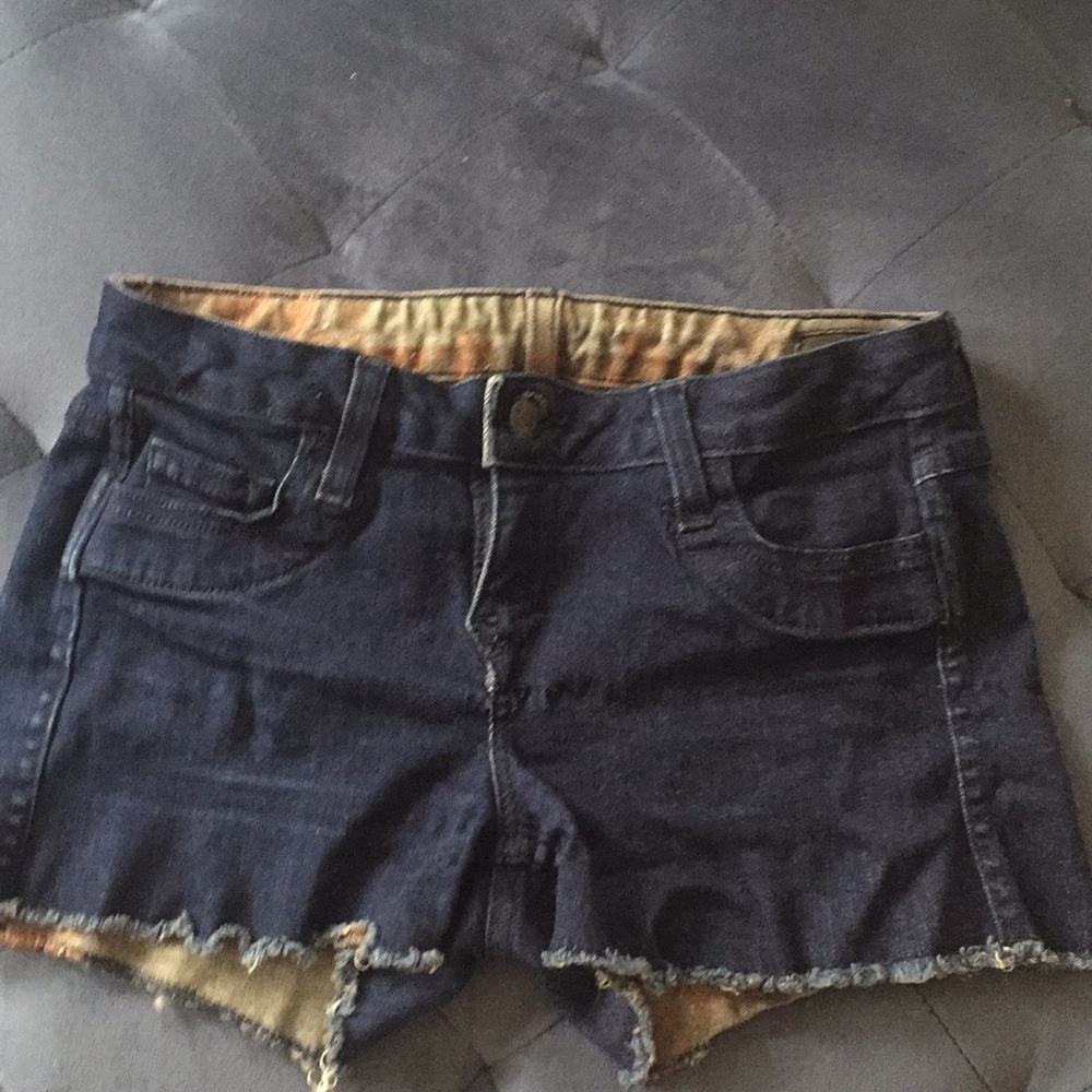 Bleulab reversible jean shorts